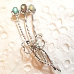 Signed Great Falls Metal Works Sterling Balloon Broach/Pin